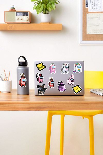 AR Sticker Σετ αυτοκόλλητων tablet για φορητό υπολογιστή με θέμα Among Us 4