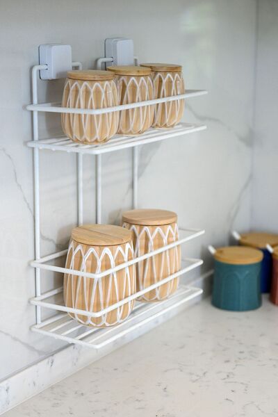 Hagen Ömür Boyu Paslanmaz Yapışkanlı Banyo Şampuanlık, Duşakabin Rafı Ikili, Delmeye Son, Matkap Vida Yok