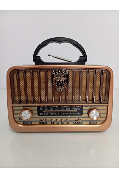 BLOMSTER Everton rt-878 usb/bt/fm nostajik fenerli müzik çalar radyo rt-878