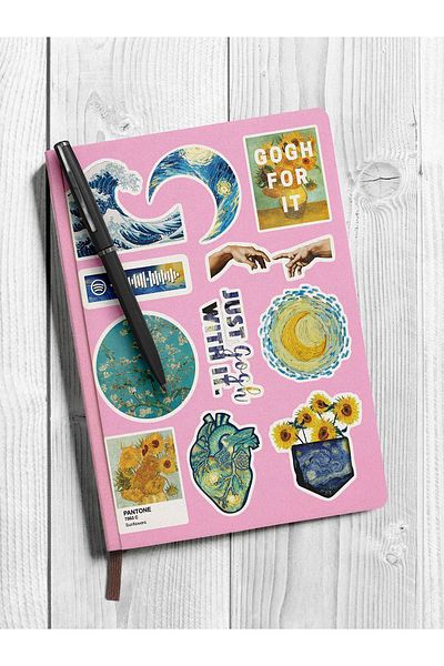 AR Sticker - مجموعة ملصقات الكمبيوتر المحمول والكمبيوتر المحمول تحت عنوان V-gogh 3