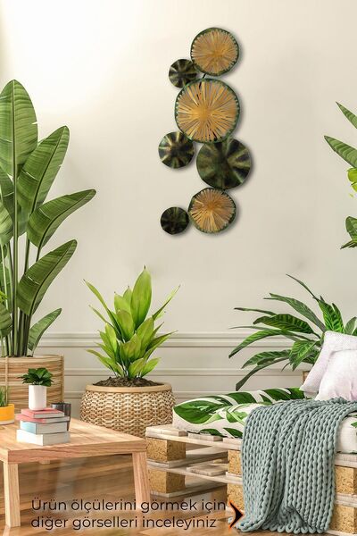 Doreline DoreArt Astrid Metal Duvar Tablosu, Ev Ofis Duvar Panosu (Yeşil)