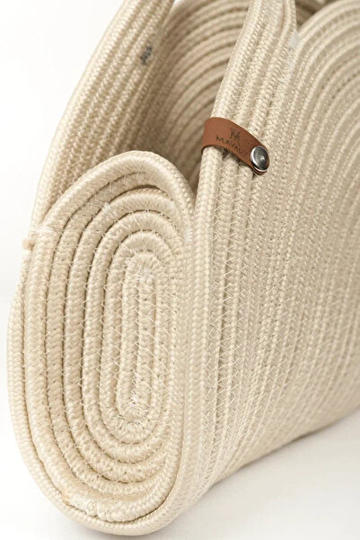 MaVaux Mia Hasır Jüt Clutch Çanta