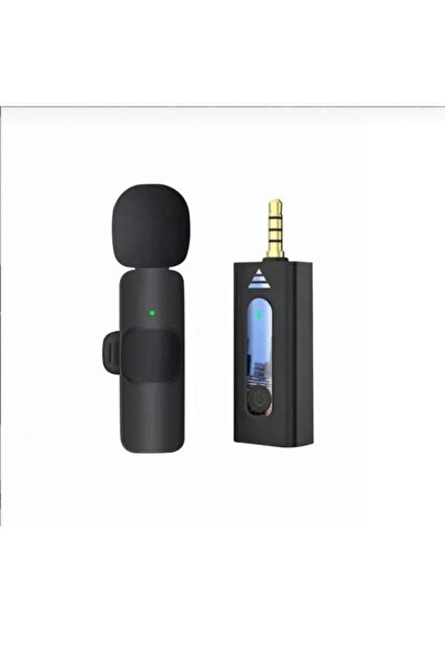 Mi7a K35 Kablosuz Yaka Mikrofonu Aux Girişli Mini Taşınabilir Mikrofon