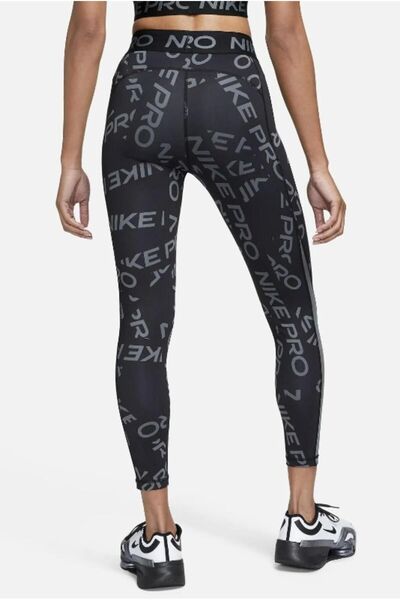Nike Pro Dri-FIT Mid Rise 7/8 Kadın Siyah Tayt