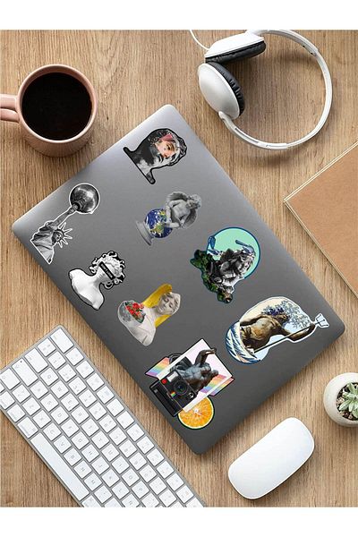 AR Sticker - Σετ αυτοκόλλητων tablet για φορητό υπολογιστή με θέμα την τέχνη