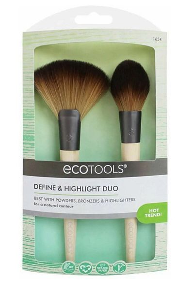 Ecotools Define And Highlight Duo 2-Piece Makeup Brush Set