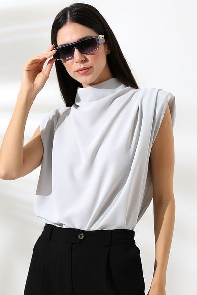 Butik Beyza bluză de damă Degaje cu guler și umeri