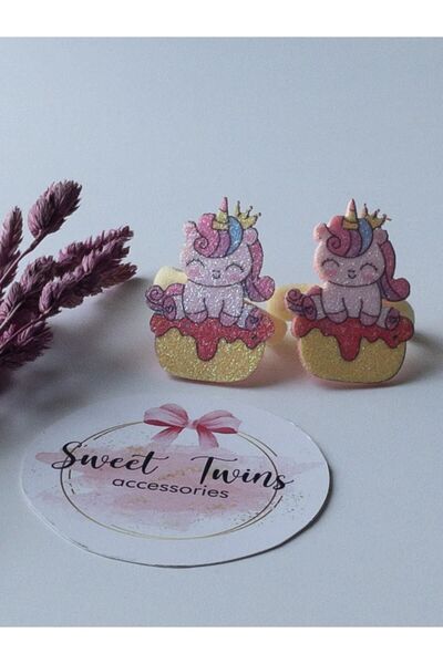 Sweet twins accessories Simli Ünicorn Lastik Toka