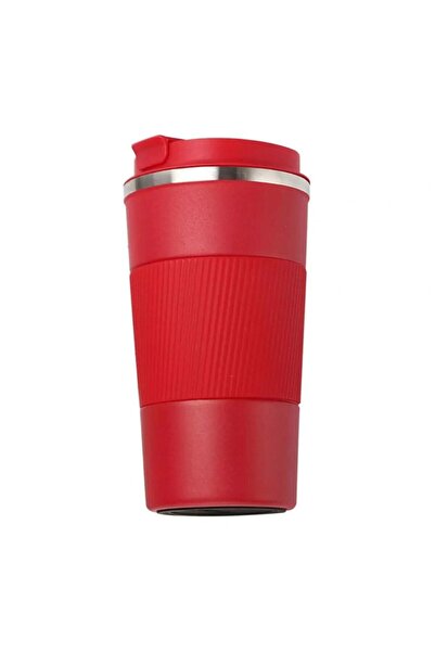 SEDEF SİLVER 304 Stainless Steel 500 Ml Non-Slip Rubberized Thermos Cup Mug Vehicle Coffee Tea Thermos 549