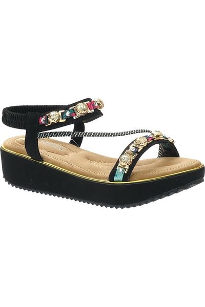 Voyager Comfortable Women's Sandals with Soft Soles and Beaded Accessories - 9651