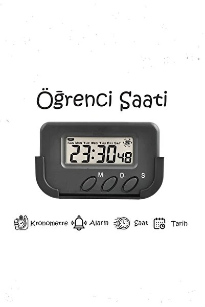 efmues Pomodoro saati kronometreli öğrenci saati dijital alarmlı saat