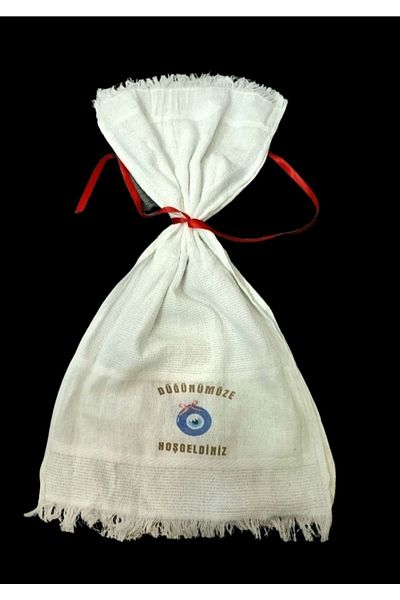 yörük tuhafiye Wedding Towel, Car Towel, Convoy Towel, 12 Pack with Ribbon Gift, Evil Eye Bead1