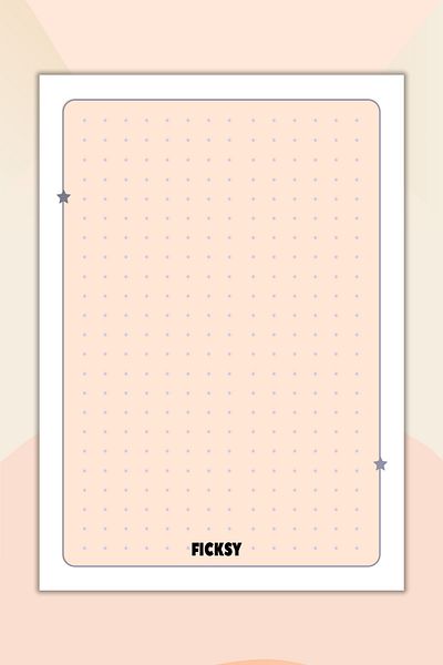 Ficksy Beige Work Notepad - 50 Pieces A6 Size - Paper Notepad