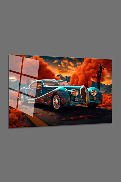 BV DEKOR ΚΛΑΣΙΚΟ ΣΤΥΛ ΑΥΤΟΚΙΝΗΤΟΥ ΟΡΙΖΟΝΤΙΟ ΓΥΑΛΙΝΟ ΤΡΑΠΕΖΙ - ΡΕΤΡΟ ΔΙΑΚΟΣΜΗΤ...