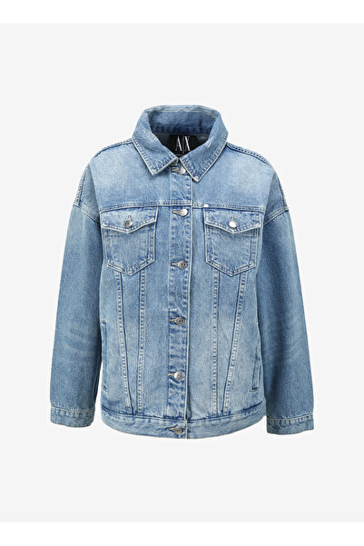 Armani Exchange Standart Lacivert Kadın Ceket 8NYB34