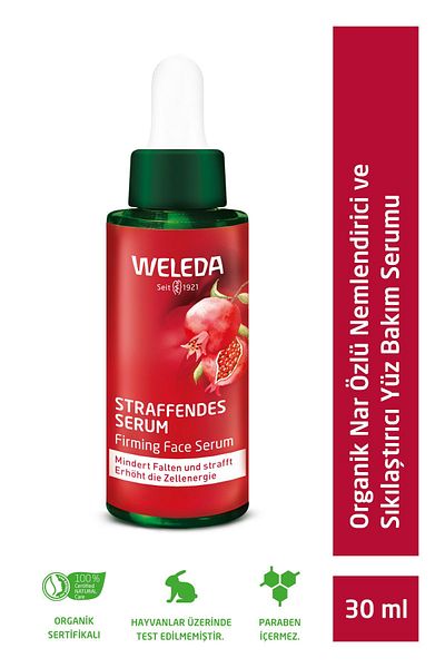 Weleda سيروم العناية بالوجه مرطب وشد البشرة بخلاصة الرمان والرمان 30 مل