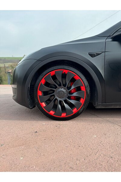 Ayaltes Tespx Tesla Uberturbine 21 İnc Kırmızı Jant Koruma Ürünü Özel Kesim PPf'li 4 Jant