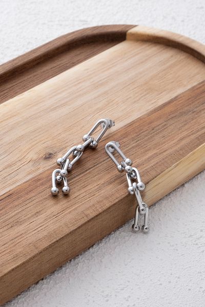 ByFlorya Jewelry 5 cm Tarnish Resistant Magnet Model - Steel Dangle and End Bulk Hoop Earrings