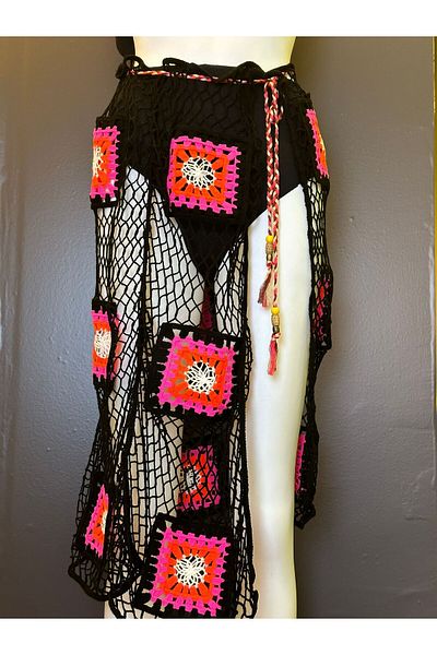Gönülden Tasarım 80 cm Cut - Ethnic Motif Women's Pareo, Standard Size