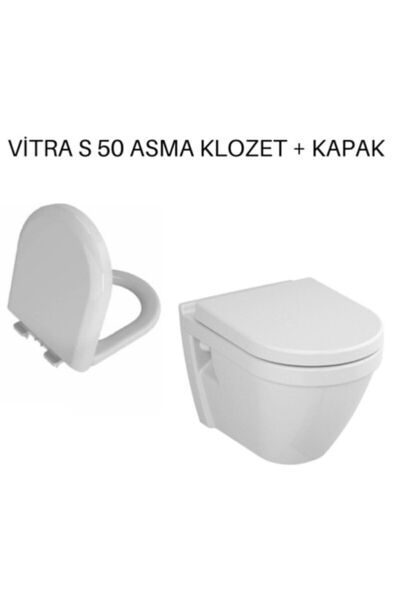 VitrA S50 Asma Klozet + Klozet Kapağı
