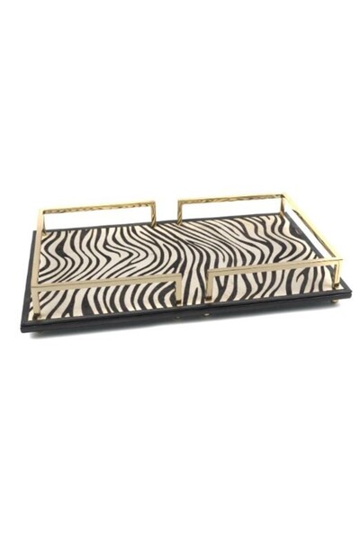 Mikasa Moor P230.322649 Gold Zebra Desen Tepsi