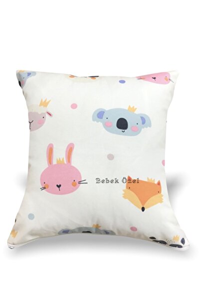 Bebek Özel Подушка з мотивом щасливого кролика, ведмедя та лисиці (43x43 см)