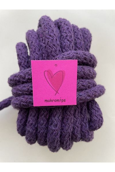 Makromİps MACROME ROPE (10 meters) COTTON WOVEN CORD COLON TRESS HOBBY BASKET SUPLA BAG ROPE