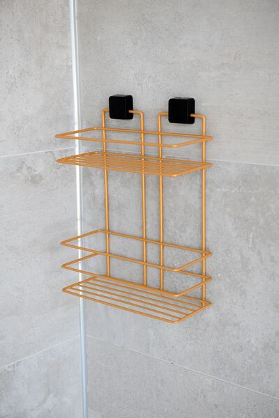 Hagen Ömür Boyu Paslanmaz Yapışkanlı Banyo Rafı, Banyo Düzenleyici, Banyo Org...