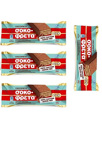 Ion CHOCOFRETA GLUTENSİZ GOFRET 38 GR 4 ADET