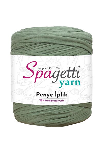Spagettiyarn Penye İp Buket Yeşil El Örgü İpliği