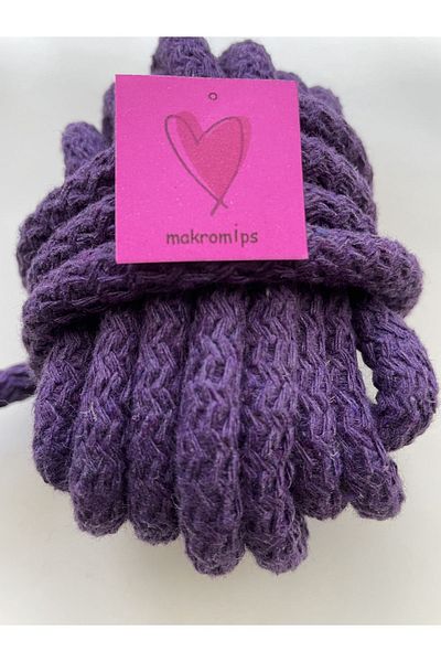 Makromİps MACROME ROPE (10 meters) COTTON WOVEN CORD COLON TRESS HOBBY BASKET SUPLA BAG ROPE
