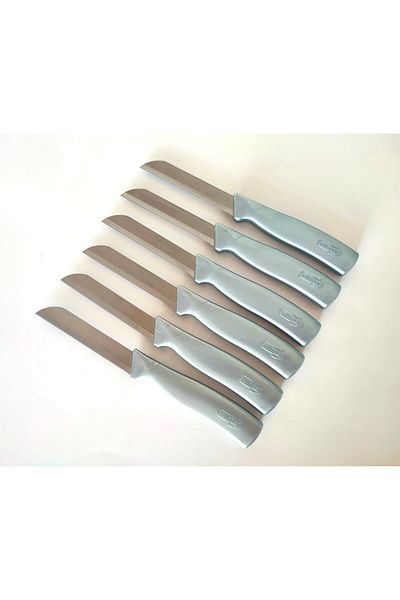 Solingen 6 Pieces Fruit and Vegetable Bici - Serrated Detailed, Gray