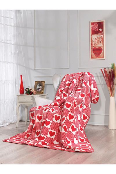 Vicuna Home بطانية فالنتين مفردة مقاس 160x200 سم