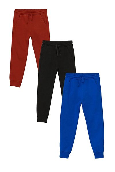 DAXİS Sportwear Company Girl's and Boy's Jogger Sweatpants Set of 3