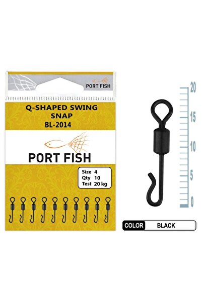 Port Fish Portfish BL-2014 Q- Shaped Swing Snap