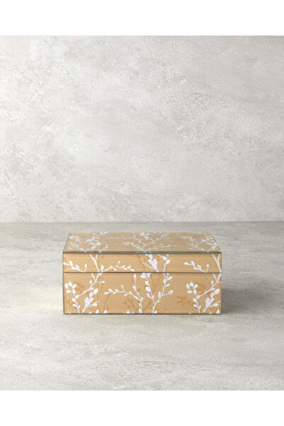 English Home Sakura Garden Cam Dekoratif Kutu Bej