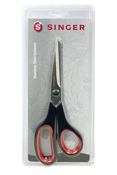 SİNGER مقص خياطة بمقبض أسود - S219-9