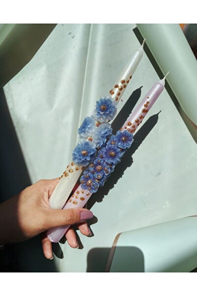 STUDIO SOI CANDLE&MORE 2’li lavanta set el yapımı şamdan mumu