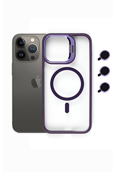 Tech&bello accessories Apple iphone 14 Pro Max Kılıf Magsafe uyumlu Kamera St...