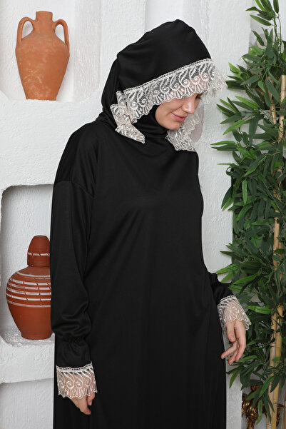 Kutay Collection Başörtülü Tek Parça Kadın Namaz Elbisesi