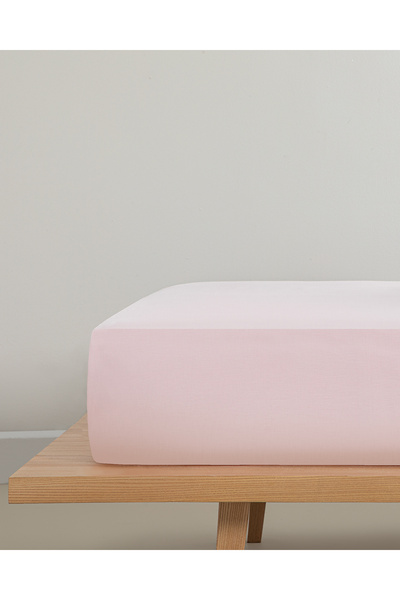 English Home Powder Pink Single Pure Cotton Bed Sheet