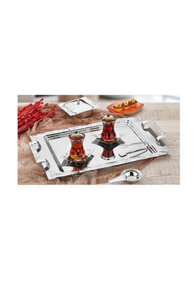 İNTER CELİK Bade Tea Tray