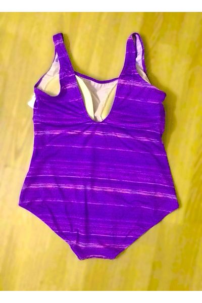 Sunsurf Costum de baie cu model violet marime mari - marimea 50-52-54-56