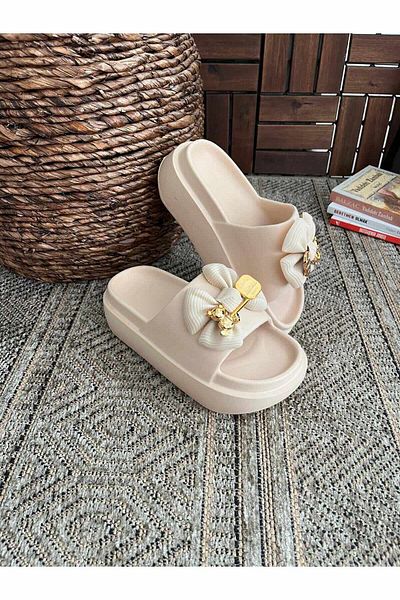 Behtah Kundura Yeezy Slide Slippers - High Thick Sole, Summer Casual Slippers for Garden, Beach, Pool and Sea