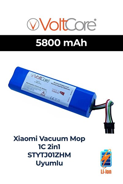 VoltCore Xiaomi Mi Vacuum Mop 1c 2in1 Stytj01zhm Uyumlu Robot Süpürge Batarya...