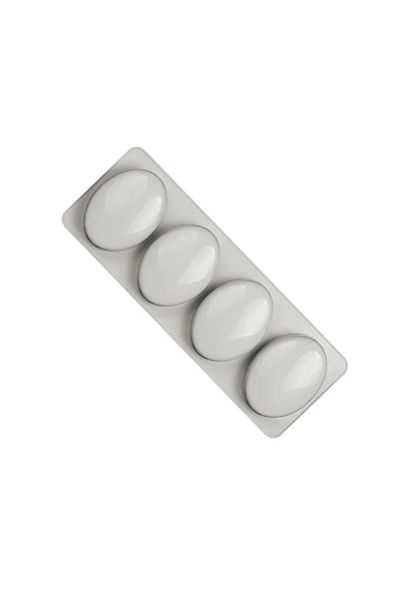 hobs Oval Silicone Mold Chocolate Muffin Soap Scented Stone Candle Epoxy Mold 4 Compartments