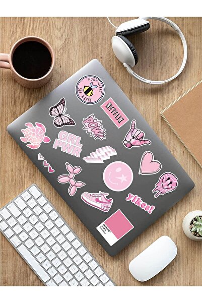 AR Sticker - مجموعة ملصقات الكمبيوتر المحمول والكمبيوتر المحمول Vsco Pink 2