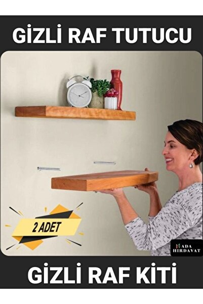 ADA HIRDAVAT Uçan Raf Gizli Raf Tutucu Kolay Montaj Aparat Seti / Uzun Raf Kiti