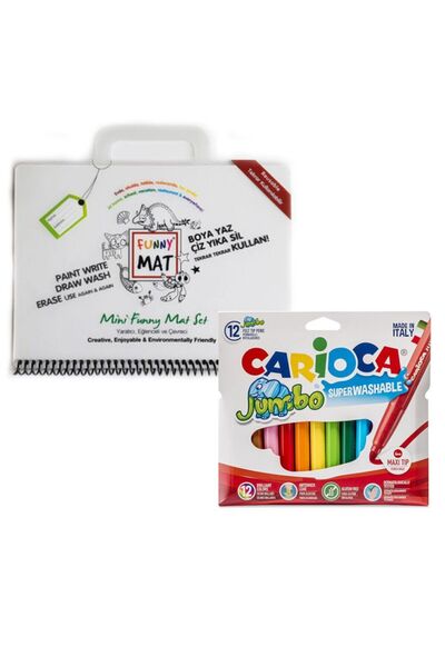 Genel Markalar Barker Akademi Funny Mat Mini Set + Carioca Jumbo Keçeli Boya ...