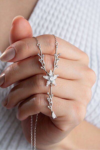 Silvano Jewelry 925 Ayar Gümüş Sarmaşık Model Kolye